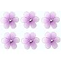 2" Purple Mini Daisy Flower 6pc nylon hanging ceiling wall baby nursery room wedding decor