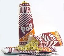 Jumbo Popcorn Bags (12") - 50 Count