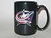 COLUMBUS BLUE JACKETS 15 oz. Ceramic COFFEE MUG with Pewter Team Logo