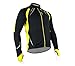 Santic Cycling Fleece Thermal Long Jersey Winter Jacket Yellow-Gabriel L