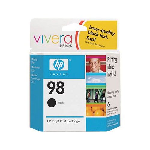 Electronics: HP 98 Black Inkjet Print Cartridge, 11 ml  C9364WN#140 