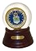 Sports Collectors Guild USAFGL Us Air Force Insignia In Musical Globe, Wood Base, Pla...