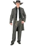 Charades Promo Adult Black and White Zoot Suit Costume