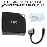 Fiio E6 Portable Headphone Amplifier + BONUS Fiio L3 Line Out Dock (LOD)Cable for iPhone and iPod + Butterfly Photo MicroFiber Cleaning Cloth