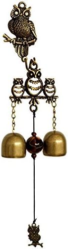 FENG SHUI Garden Bell Wind Chime Harmony Hanging Owl Copper Home Decor