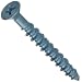 Wej-It Stalgard Coated Carbon Steel Flat Head Concrete Screw, USA Made, #3 Phillips Drive, 1/4" Diameter, 2-1/4" Length, Pack of (100)