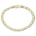14K Solid Yellow Gold Handmade Link Men's Bracelet Width is 5.3mm. Length is 8"
