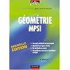 G�om�trie MPSI : Cours, m�thodes et exercices corrig�s