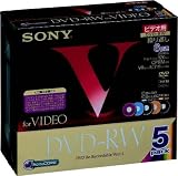 ソニー DVD-RWディスク録画用カラーミックス1-6倍速5枚入り10ミリケース 5DMW120GX3の画像