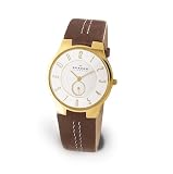 Skagen Mens Leather Watch #433LGL1