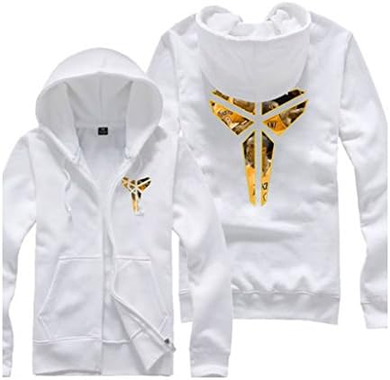 NBA Los Angeles Lakers Kobe Photo Long Sleeve Hoodies Coat White L