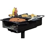 BBQ Guys Campground BBQ Charcoal Grill On Post - C2-36 B2