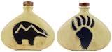 Review Mara  / 28 Oz. MARA Stoneware COLLECTIBLE Liquor Flask DECANTER Bear PAW Design
