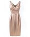 Woven satin surplice dress (misses 12 RICH ALMOND)