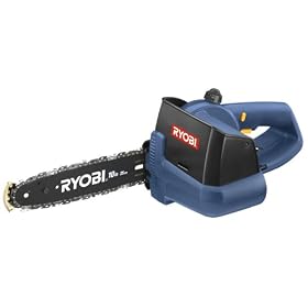 Click here to buy Factory Reconditioned Ryobi 10-Inch 18 Volt One+ Cordless Electric Chain Saw (Bare Tool: No Battery... by Ryobi.