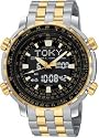 Seiko Men's Analog Digital World Time Flight Chronograph Watch #SNJ018