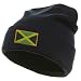 Jamaica Jamaican Black Flag Country Embroidery Embroided Cap Hat Beanie Black