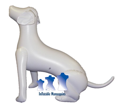 Large Dog Sitting, white, 1 Pack