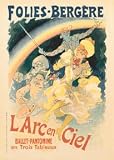 Jules Cheret (Folies-Bergere, L'Arc en Ciel) Art Poster Print - 16 X 20