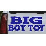 8in X 3.4in Blue -- Big Boy Toy Off Road Car Window Wall Laptop Decal Sticker by Rad Dezigns