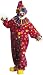 Clown Suit Costume Red with Multi Stars and Hat