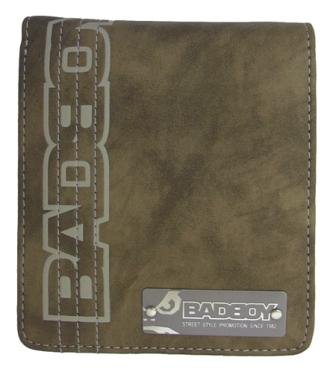 Cover image : BAD BOY縦型スリーステッチウォレット【2つ折り財布】ベージュ