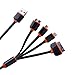 USB Cable,4 in 1 Multi USB Charge Cable Adapter for Iphone Se 4 4s 5 5s 5c 6 6s Plus iPad 2 3 4,Galaxy S5 S6,S6 Edge,Galaxy S7 Edge,Nexus 6,Htc,LG G3 G4,V10 and More