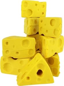 Green Bay Packers Mini Cheesehead Cheese Wedge Pencil Erasers (Set of 10)