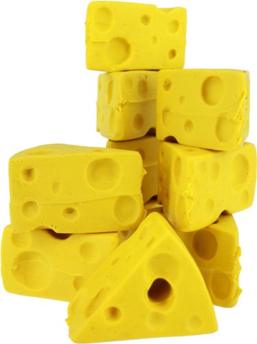 Green Bay Packers Mini Cheesehead Cheese Wedge Pencil Erasers Tub of 200