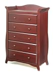 Aspen 5 Drawer chest In Cherry By Storkcraft Baby Furniture