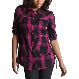 Buy Apple Bottoms Junior's Roll Up Sleeve Plaid by Apple Bottoms