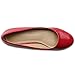 Ollio Women's Shoe Classic Low Heel Comfort Enamel Pump