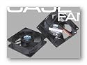 Cooler Master 80mm Dual Ball Bearing Case Fan Black - (SAF-B82-E1)