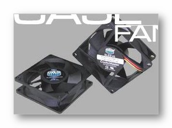 Cooler Master 80mm Dual Ball Bearing Case Fan Black - (SAF-B82-E1)