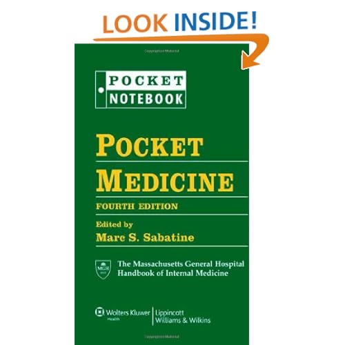 Pocket Medicine: The Massachusetts General Hospital Handbook of Internal Medicine (Pocket Notebook Series)