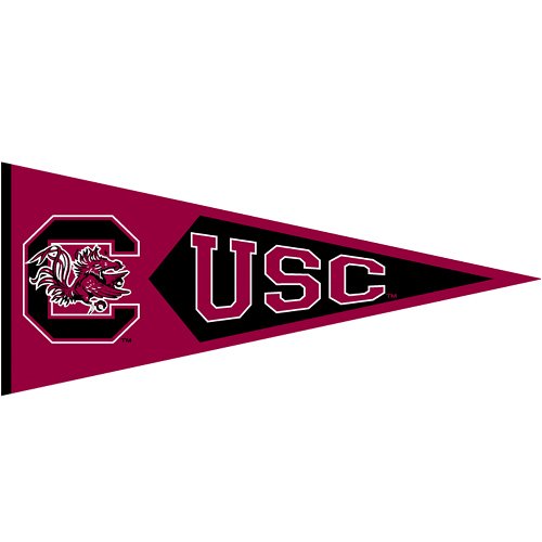 Buy Winning Streak Sports South Carolina Gamecocks Mascot Pennant by Winning Streak Sports