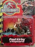 William H. Macy As Paul Kirby Action Figure with Stegosaurus/Military Diver Action Figure with Missile Launcher & Spinosaurus - Jurassic Park III Series - Special Two for One Package