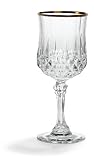 Cristal D'Arques Longchamp Gold Goblet, Set of 4