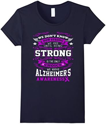 Women's Alzheimers Awareness Shirt - Alzheimers Shirt for Women/Men Large Navy