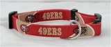 SAN FRANCISCO 49ERS ADJUSTABLE DOG PET COLLAR SZ M