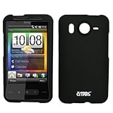 EMPIRE Black Rubberized Snap-On Cover Case for AT&T HTC Inspire 4G