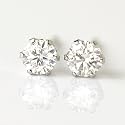 【 DIAMOND WORLD 】 PT900天然ダイヤモンドピアス 0.30ct【贅沢F・Gカラー無色透明 ダイヤ使用】【6本爪タイプ】【品質保証書付】ダイヤモンド【 輝き厳選保証 】