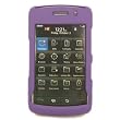 Crystal Hard Rubberized Purple Cover Case for RIM Blackberry Storm 2 Oden [WCP207]