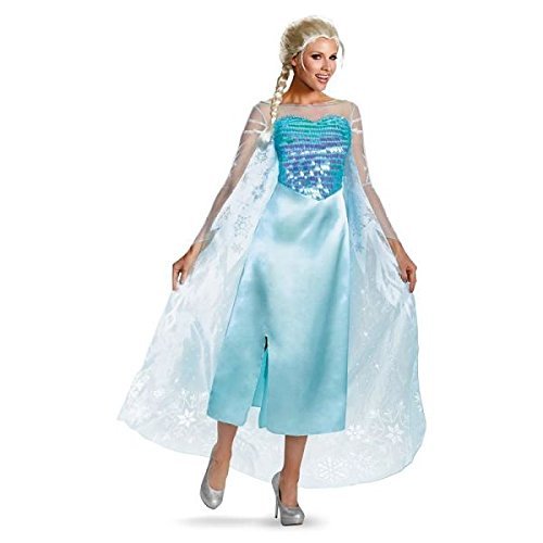Disguise women s disney frozen elsa deluxe costume, lig…