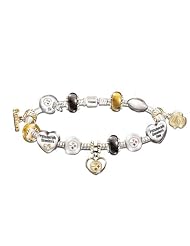 Go Steelers! #1 Fan Charm Bracelet by The Bradford Exchange