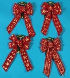 Eros AM06-009547 Christmas Gold Stamp Bow Case of 48