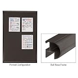 CRL Oil Rubbed Bronze Wall Mounted Frame Cork Board