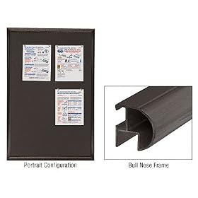 CRL Oil Rubbed Bronze Wall Mounted Frame Cork Board