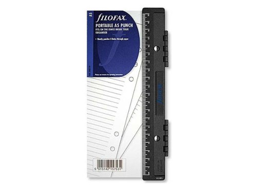 Filofax portable hole punch for use with A5 size organisers, EACH