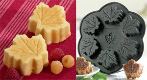 NordicWare 6-c. Nonstick Platinum Series Maple Leaf Muffin Pan